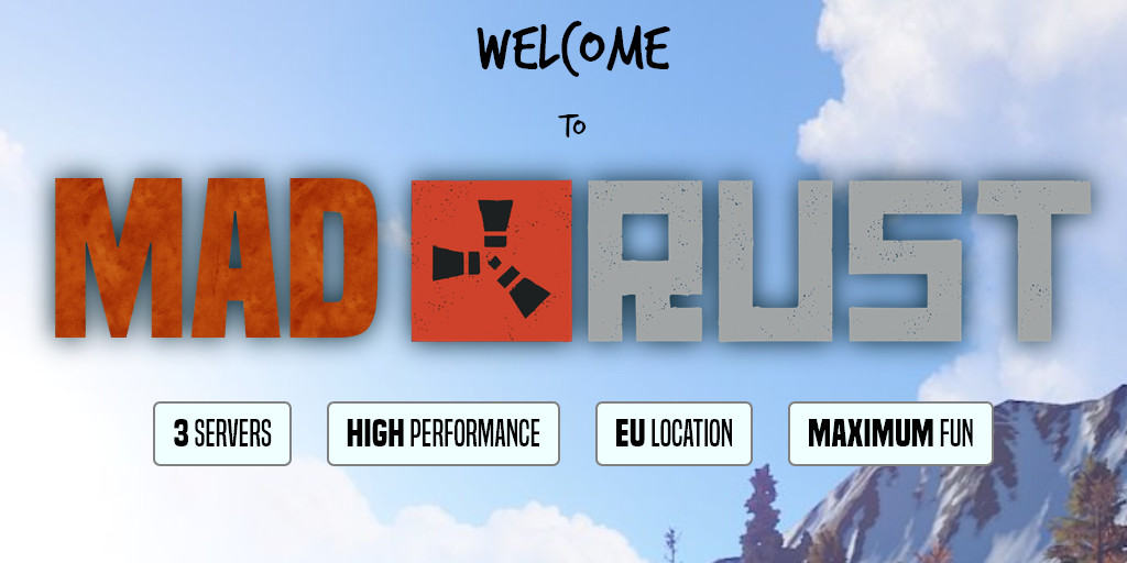 MadRust Small | Weekly EU | Active Admins