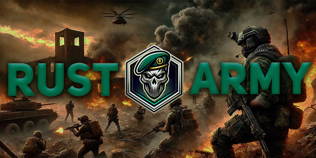 #2 RUST ARMY max4 x1000000|Battlefield|PVP|LOOT+|GW|WIPE 11.04