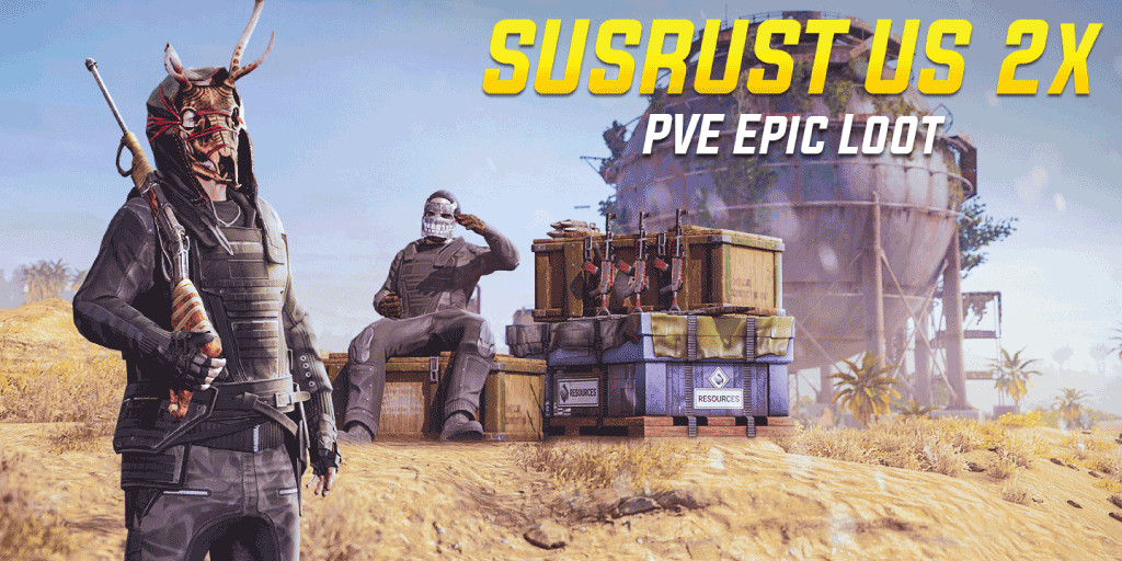 SusRust US 2X PVE Monthly-Events-Skills-Zombies-Quests